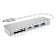 IcyBox HUB USB 3.0 typ C s 3 USB portami a čítacím priestorom