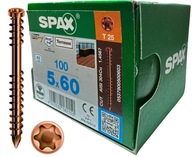 SPAX SKRUTKY 5x60MM A2 STARÉ STAROŽITNÉ ZLAT