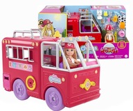 Mattel Barbie bábika Chelsea Hasičské auto HCK73