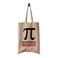 Bavlnená taška pre učiteľa matematiky