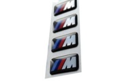 4 ks Nálepka Emblem Logo BMW M hliníkové disky BALENIE