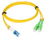 Jednovidový prepojovací kábel PC-515DA 2 x SC APC 2 x LC duplex G.652D 1m