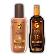 OPAĽOVACÍ OLEJ SPF10 250ml + TURBO AKCELERÁTOR Opálenia 150ml KOLASTYNA