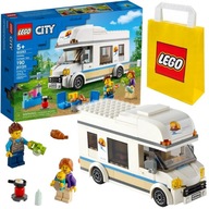 LEGO CITY 60283 DOVOLENKOVÁ KAMERA POHYBNÉ AUTO + DARČEKOVÁ TAŠKA