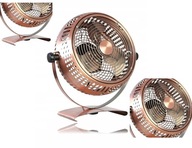 STOLNÝ VENTILÁTOR, STOLNÝ VENTILÁTOR, TICHÝ, VÝKONNÝ, RETRO MEDENÝ, 15W