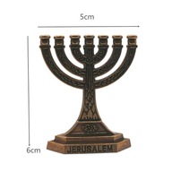 Domáca dekorácia mini Menorah Judaica Israel Decor S