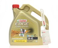 Castrol EDGE Turbo Diesel 5W40 4L olej, prívesok