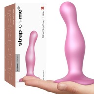 Ružové dildo Strap-on-me, veľkosť S, s prísavkou - pre Strap-On, 14 cm.