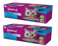 WHISKAS Rybie pochúťky v želé 80x85g