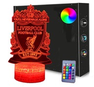 LIVERPOOL 3D LED nočná lampa USB/BATTÉRIA + DIAĽK