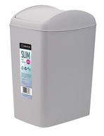 SLIM výklopný kôš, 20 l, šedý úzky odpad