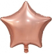 Balón fóliový Star matný ružovo-zlatý 44cm
