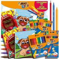 BIC KIDS IGLOO CREATIVE SET DEŇ DETÍ pastelky, fixky, 2 omaľovánky