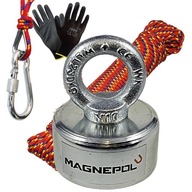 NEODYMIOVÝ MAGNET 230kg N52 KĽÚČKA UM60 LANA SET