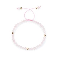 Dámsky náramok navlečený prírodný kameň Rose Quartz 4mm