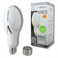 Adaptér na žiarovku LED pouličnej lampy E27->E40 30W 4000K 3000LM ROCKET