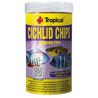 Tropical Cichlid Chips Potrava zvýrazňujúca farbu vo forme potápavých čipsov 250 ml