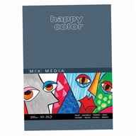 Block Mix Media ART A3/25K 200g HAPPY COLOR