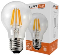 LED žiarovka E27 Filament 6W Edison Dekoratívna Tepl