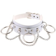 BDSM101O Kožený náhrdelník Collar CHOKER - Punk