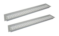 2 x HLINÍKOVÁ INOX VETRACIA MRIEŽKA 80x480 mm