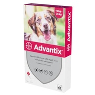 Bayer Advantix pre kliešte Blchy 4x2,5 Psy 10-25kg