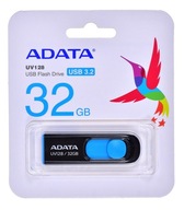 USB kľúč ADATA UV128 AUV128-32G-RBE (32 GB; USB 3.0; čierny)