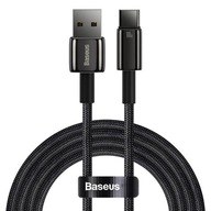 Kábel Baseus USB na USB-C Tungsten Gold 100W 1m