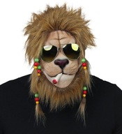 RASTA LION LATEXOVÁ MASKA ZOO ZVIERATÁ