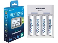 NABÍJAČKA PANASONIC ENELOOP BQ-CC61 USB + 4xR6/AA