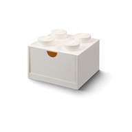 Stolová zásuvka LEGO Brick 4 biela