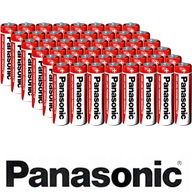 VÝKONNÉ UHLÍKOVÉ BATÉRIE PANASONIC obyčajné palice R6 AA 1,5V veľká sada x48