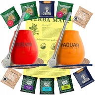 Yerba Mate Set 500g Tekvica x2 Bombilla 10x50g