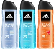 Adidas Men Dynamic Ice sprchový gél 400ml x3