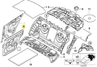 BMW E46 Izolácia Zvukotesné dvere zadné L originál