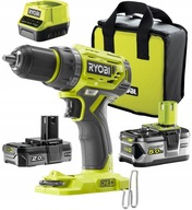 RYOBI VŔTAČKA VŔTAČKA 2+5Ah 18V BEZKUM