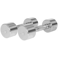 Činky 2x4KG GORILLA CHROME DUMBS SET