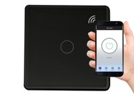 TUYA Smart Home single WiFi prepínač, čierny