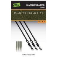 Fox Naturals Leadcore 50 lb Leaders x 3 sada