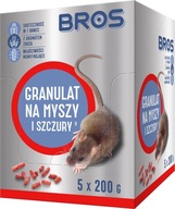 Bros GRANULÁTY pre MYŠI, POTKANY, 1kg vrecúška, 5x200g