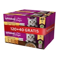 Whiskas Hydinové pochúťky 160x85g Krmivo pre mačky v želé 120+40 zadarmo