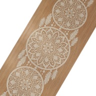 Boho Jacquard Table Runner 44x224 Dream Catcher Béžová