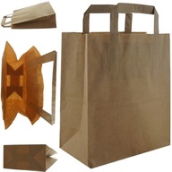 Ekologická papierová taška 25 ks, šedá 22x11x25