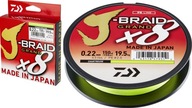 DAIWA BRIDGE J-BRAID X8E 0,13MM 135M ZELENÁ |