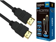 KÁBEL HDMI KÁBEL Premium 8K 4K 48Gb v2.1 / 3m