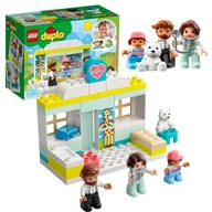 LEGO DUPLO LEKÁRSKA NEMOCNICA LEKÁRSKA KANCELÁRIA LEKÁR MEDVEĎ ŽIRAFA NA VYŠETRENIE