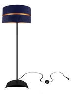 Moderná stojaca lampa, NAVY BLUE GOLD