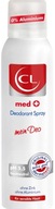 CL MED spoľahlivý dezodorant v spreji Antiperspiranty bez hliníka 150ml s DE