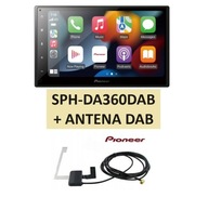 Súprava PIONEER SPH-DA360DAB WiFi GPS CarPlay 6.8 s ORIGINÁLNOU DAB ANTÉNOU