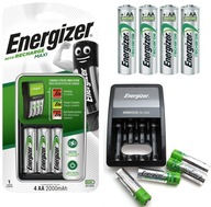 Nabíjačka batérií AAA AA +4x 2000mAh dobíjacie batérie ENERGIZER